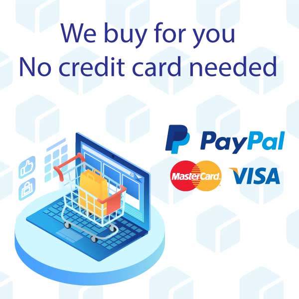 Using our credit cards and Paypal accounts, ish7anli buys for you in secure ways to make your transaction as smooth as possible.